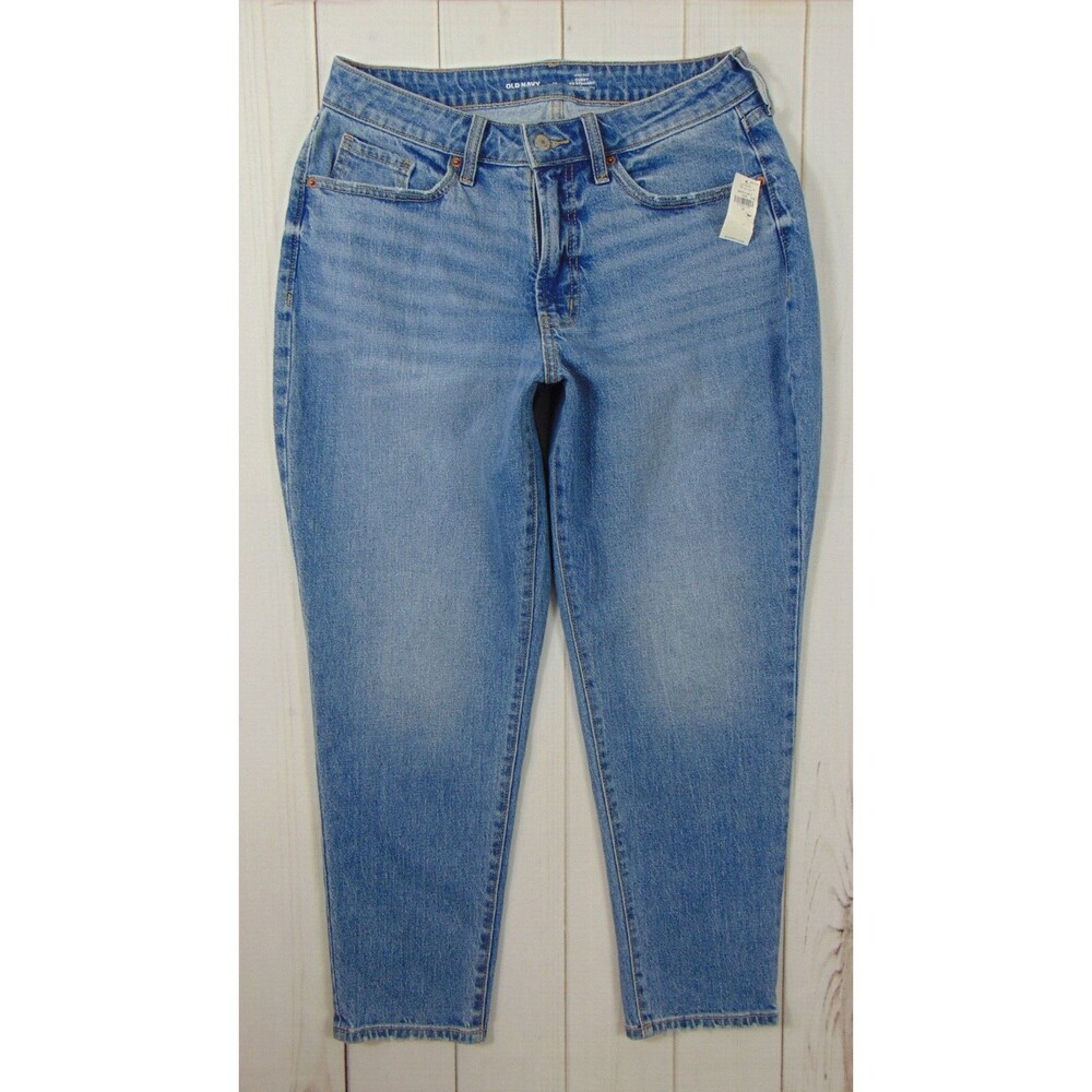 New Old Navy Jeans Women's Size 12 Blue Denim OG Straight Curvy Medium Wash